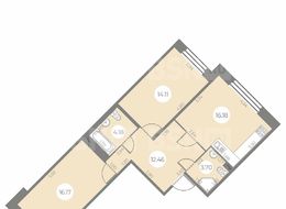 Продажа двухкомнатной квартиры в новостройке - г. Санкт-Петербург, ул. Маршала Захарова, дом 8, строение 1