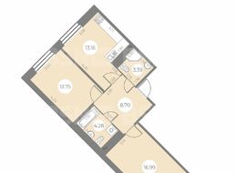 Продажа двухкомнатной квартиры в новостройке - г. Санкт-Петербург, ул. Маршала Захарова, дом 8, строение 1