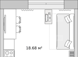 Продажа квартиры студии в новостройке - Ленинградская область, п. Бугры, ул. Тихая 3к2