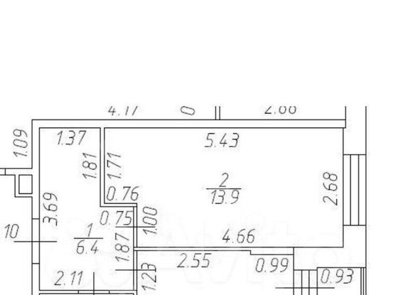 Продажа однокомнатной квартиры - Гудиловская улица, д.9, стр1