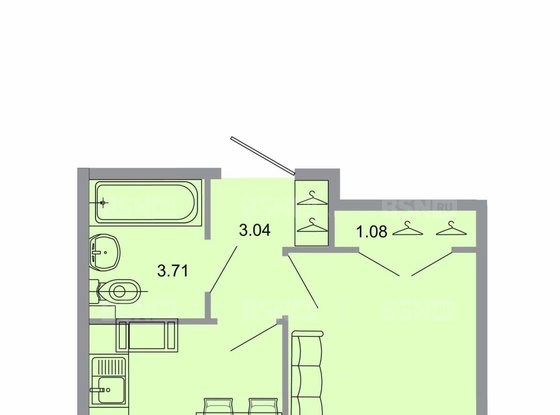 Продажа однокомнатной квартиры в новостройке - Бугры, Тихая улица, д.13, корп.3