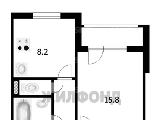Продажа однокомнатной квартиры - Генерала Симоняка улица, д.4, корп.2