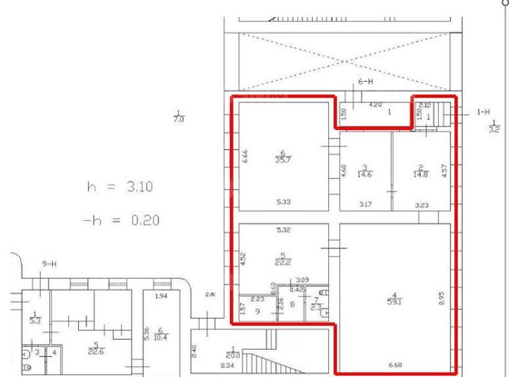 Продажа офиса - 3-я линия 1-й половины улица, д.1