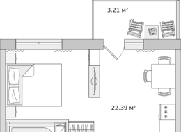 Продажа квартиры студии в новостройке - ул. Белоостровская, д. 10, корпус 3