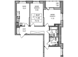 Продажа трехкомнатной квартиры в новостройке - Толубеевский проезд, д. 34, корп. 3