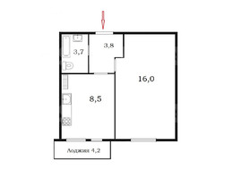 Продажа однокомнатной квартиры - Санкт-Петербург, Невский район, Караваевская ул., д.28, к.1, литер А 