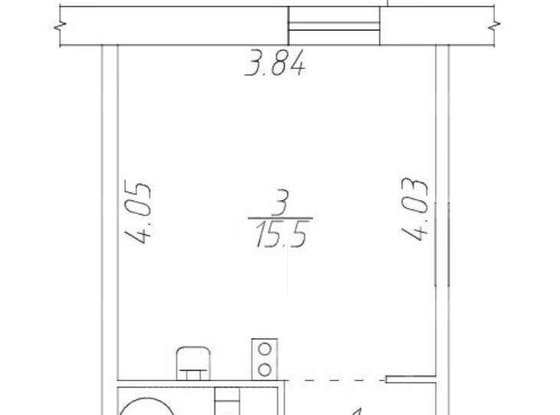 Продажа однокомнатной квартиры - Матроса Железняка улица, д.1, а 