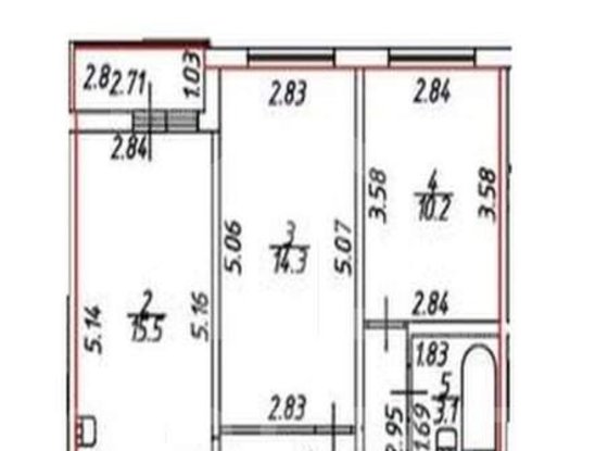 Продажа двухкомнатной квартиры - Северный проспект, д.123, корп.1 
