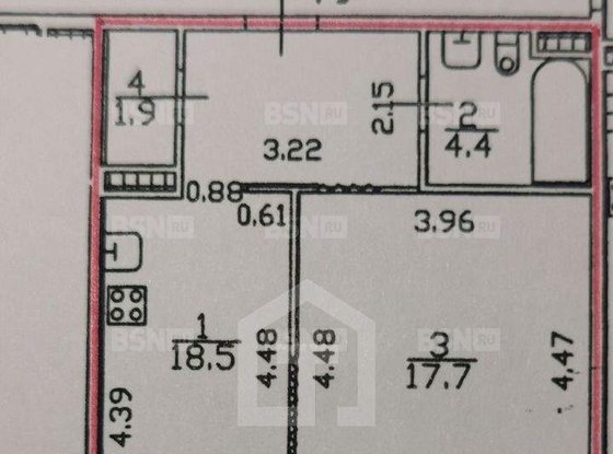 Продажа однокомнатной квартиры - Шуваловский проспект, д.74, корп.1 