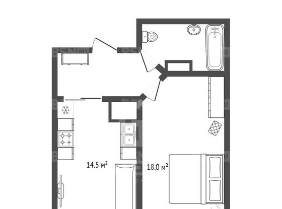 Продажа однокомнатной квартиры - Кудрово, Европейский проспект, д.13, корп.2 