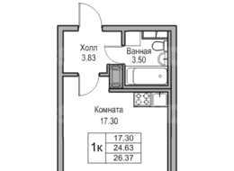 Продажа квартиры студии в новостройке - г. Санкт-Петербург, 3-я Конная Лахта, участок 9, (северо-восточнее дома 45, литера Д по 3-ей Конной Лахте) 