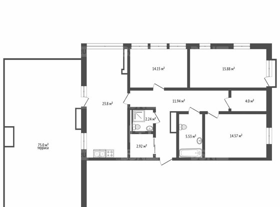 Продажа трехкомнатной квартиры - Лиговский проспект, д.232, стр1 