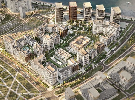 Продажа двухкомнатной квартиры в новостройке - Крузенштерна проспект, д.1 