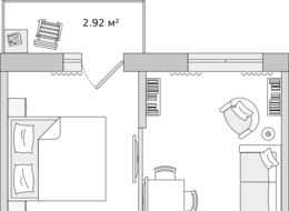 Продажа однокомнатной квартиры в новостройке - Ленинградская область, Новосаратовка 