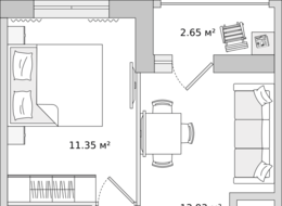 Продажа однокомнатной квартиры в новостройке - Ленинградская область, Новосаратовка 