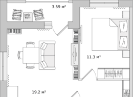 Продажа однокомнатной квартиры в новостройке - Ленинградская область, Новосаратовка 