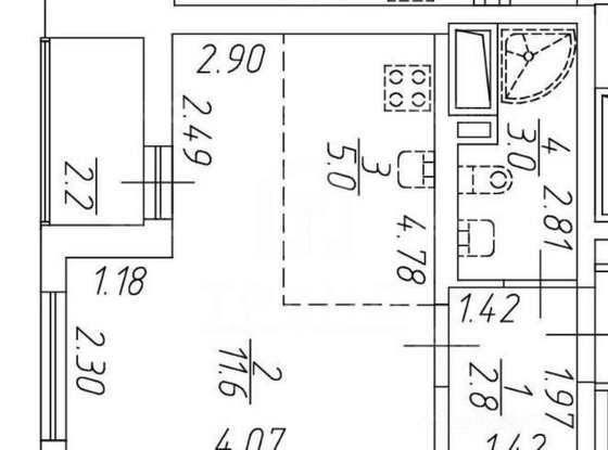 Продажа однокомнатной квартиры - Чарушинская улица, д.32 