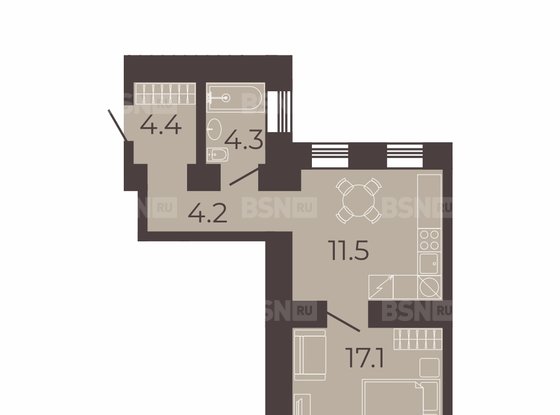 Продажа однокомнатной квартиры - Большая Подьяческая улица, д.1, корп.3 