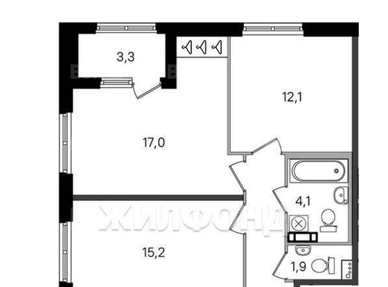 Продажа трехкомнатной квартиры - Пушкин, Камероновская улица, д.10, стр1 