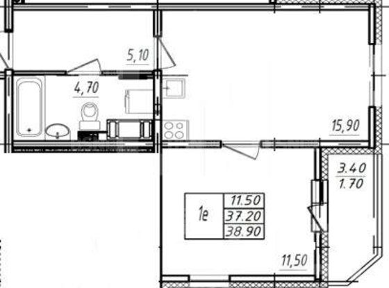 Продажа однокомнатной квартиры - Дальневосточный проспект, д.39, корп.3 
