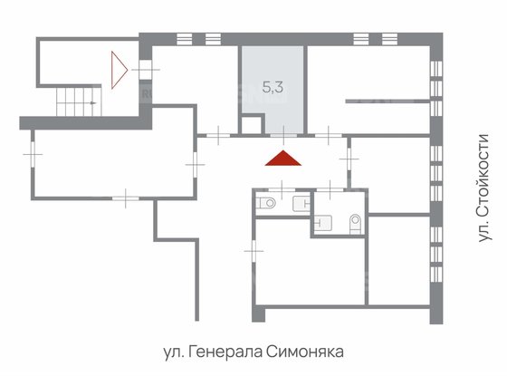Продажа офиса - Генерала Симоняка улица, д.10, литера А 