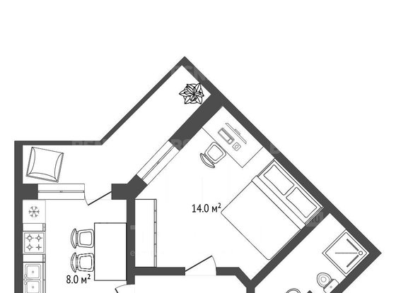 Продажа однокомнатной квартиры - Мурино, Авиаторов Балтики проспект, д.19 