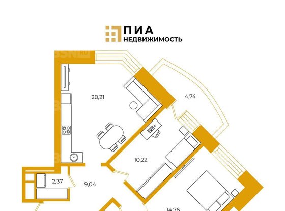 Продажа двухкомнатной квартиры - Кудрово, Каштановая аллея, д.3 