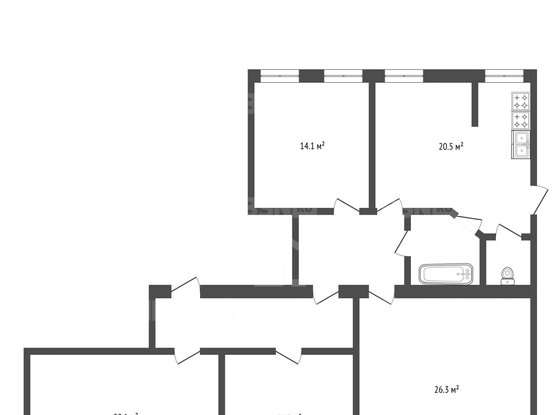 Продажа четырехкомнатной квартиры - Свечной переулок, д.27 