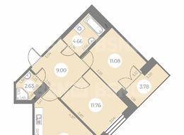 Продажа двухкомнатной квартиры в новостройке - г. Санкт-Петербург, ул. Маршала Захарова, дом 8, строение 1 