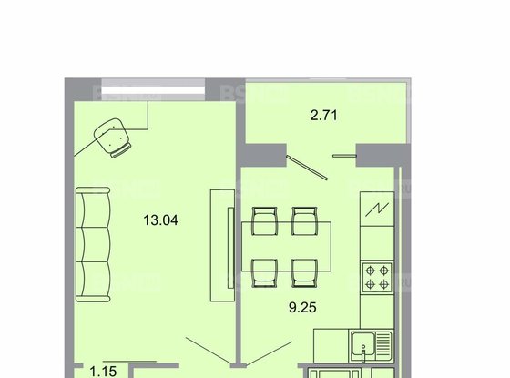 Продажа однокомнатной квартиры в новостройке - Бугры, Тихая улица, д.13, корп.1 