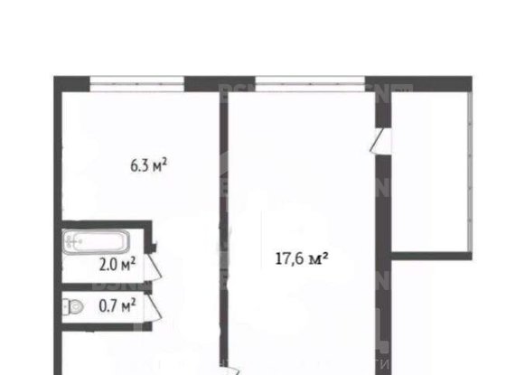 Продажа однокомнатной квартиры - Козлова улица, д.23, корп.1 