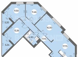 Продажа четырехкомнатной квартиры в новостройке - Санкт-Петербург, Ленинский пр., уч. 270 (северо-западнее пересечения ул. Доблести и ул. Маршала Захарова) 