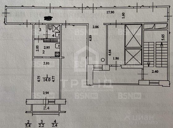 Продажа однокомнатной квартиры - Варшавская улица, д.19, корп.2 