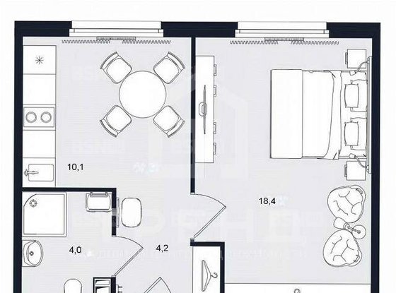 Продажа однокомнатной квартиры - Витебский проспект, д.99, корп.1 