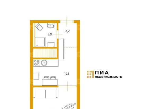 Продажа однокомнатной квартиры - Полевая Сабировская улица, д.47, корп.2 