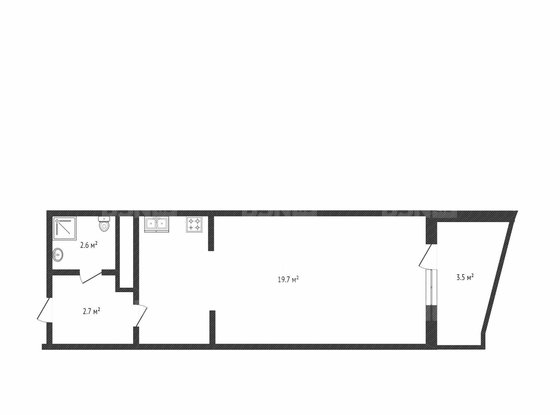 Продажа однокомнатной квартиры - Обуховской Обороны проспект, д.138, корп.2 