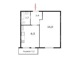 Продажа однокомнатной квартиры - Санкт-Петербург, Невский район, Караваевская ул., д.28, к.1, литер А 