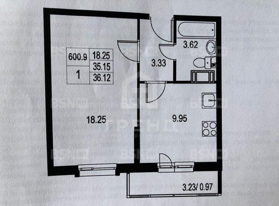 Продажа однокомнатной квартиры - Ветеранов проспект, д.169, корп.6 