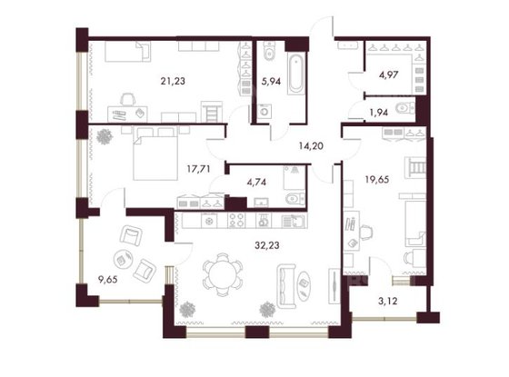 Продажа трехкомнатной квартиры - Петровский проспект, д.22, корп.2 стр 1 