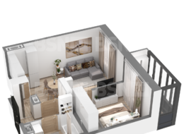 Продажа однокомнатной квартиры в новостройке - г. Санкт-Петербург, 3-я Конная Лахта, участок 9, (северо-восточнее дома 45, литера Д по 3-ей Конной Лахте)
 