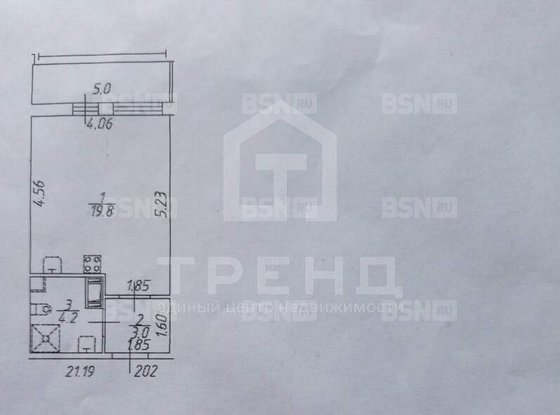 Продажа однокомнатной квартиры - Арцеуловская аллея, д.15, стр1 