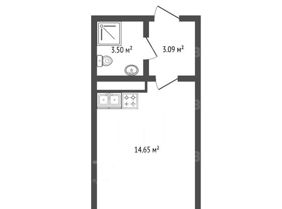 Продажа однокомнатной квартиры - Бугры, Шекспира улица, д.1, корп.1 