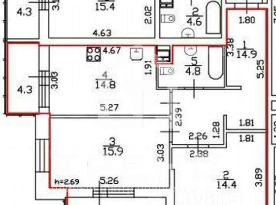 Продажа двухкомнатной квартиры - Приморский проспект, д.54, корп.2 