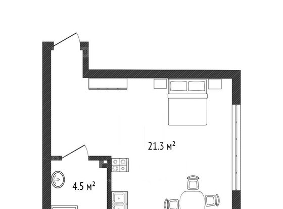 Продажа однокомнатной квартиры - Маршала Блюхера проспект, д.7, корп.3 