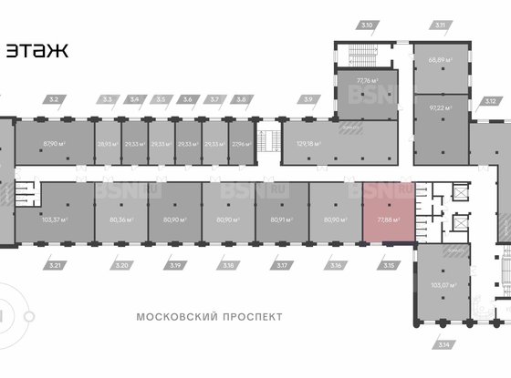 Продажа офиса - Московский проспект, д.114 
