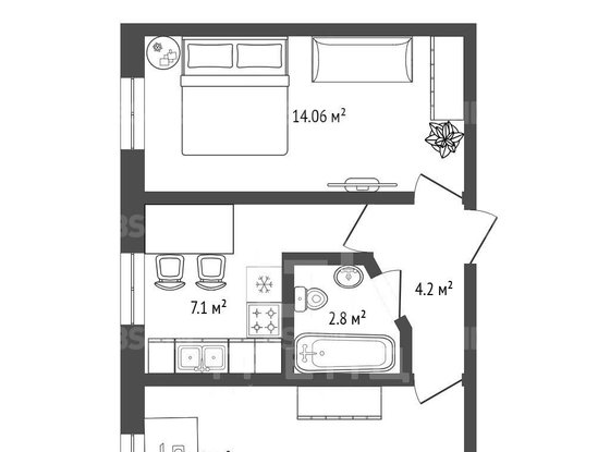 Продажа двухкомнатной квартиры - Культуры проспект, д.15, корп.2 