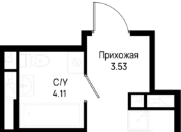 Продажа однокомнатной квартиры в новостройке - Ленинградская область, Всеволожский муниципальный район, Свердловское городское поселение, дер. Новосаратовка 