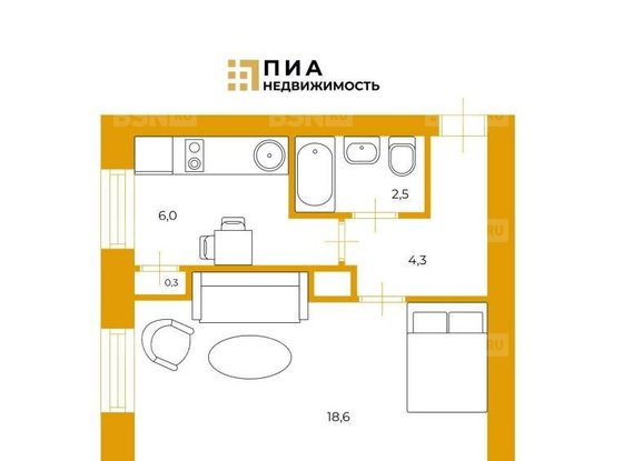 Продажа однокомнатной квартиры - Краснопутиловская улица, д.82 
