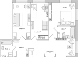 Продажа трехкомнатной квартиры в новостройке - ул. Белоостровская, д. 10, корп. 1 