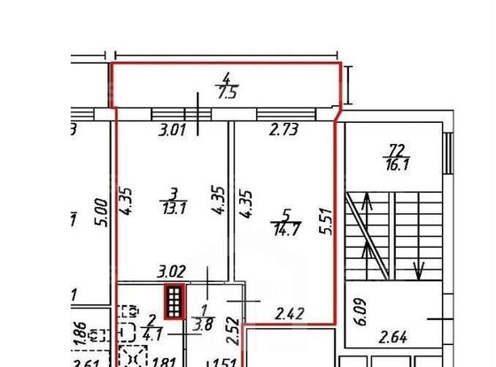 Продажа однокомнатной квартиры - Крыленко улица, д.36, корп.2 